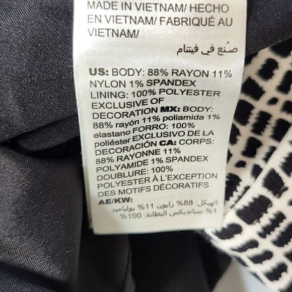 Chico's Black & White Jacket With Embroidered Sleeves - Picture 11 of 11